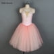 thumbnail image 5 of Tutú romántico profesional rosa, vestido de tul suave de bailarina para niñas, falda de ballet para mujeres, disfraces de actuación en el escenario/competencia, 5 of 5