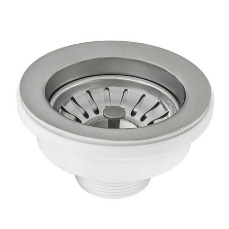 

Basket Strainer for Thick Fireclay Kitchen Sink Drain Assembly Stainless Steel