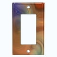 thumbnail image 5 of Metal Light Switch Plate Cover Image of Marble Colorful Swirl Galaxy MAR080, 5 of 13