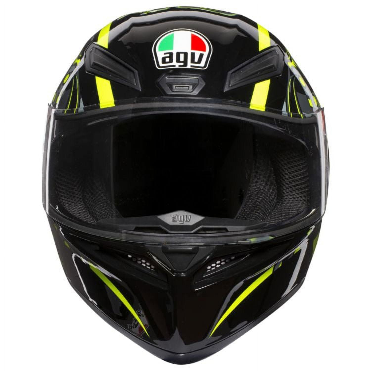AGV K1 Flavum 46 Motorcycle Helmet Black/Yellow - Walmart.com