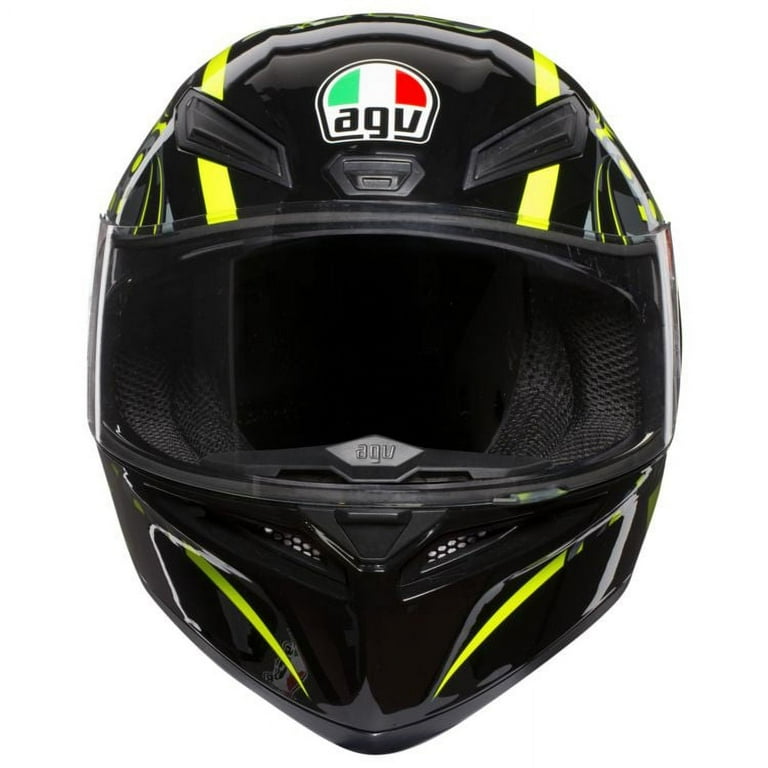 AGV K1 FLAVUM 46(フラーウム46) ロッシレプリカ AGV Full Face K-1 Flavum 46 Helmet - Black/Yellow - LG