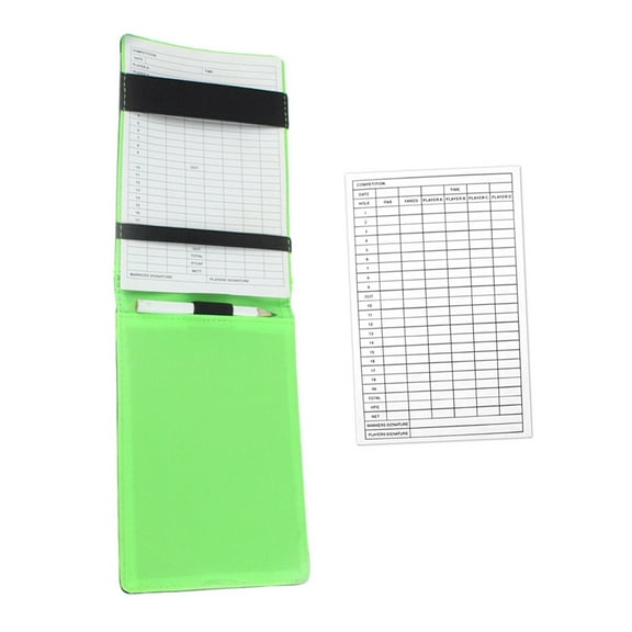 Onaparter Golf Score Book Note Pads Stuff Notebook Pu Paper (As Shown)