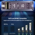 thumbnail image 2 of Caja de disco duro externo M.2 NVMe/SATA con pantalla OLED para tabletas WDOplteas  Para estrenar, 2 of 9