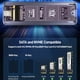 thumbnail image 2 of Caja de disco duro externo M.2 NVMe/SATA con pantalla OLED para tabletas, 2 of 9