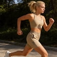 thumbnail image 6 of Only Moment Shorts for Women Trendy Nylon,Spandex Summer Elastic High Waist Soild Color Lounge Pants Casual Comfy Workout Gym Shorts with Pockets Athletic Shorts for Women Light Yellow,5XL, 6 of 6