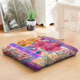 thumbnail image 2 of Meditation Floor Pillow, Boho Style Cushion, Dutch Velvet Cushion for Sitting Comfort, Square Pillows for Yoga and Meditation, 22'' x 22'', 2 of 7