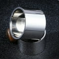 thumbnail image 6 of 14mm/18mm Silver Polished Band Men's Jewelry 316L Stainless Steel Ring Size 6-14, 6 of 9