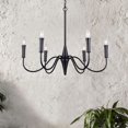 thumbnail image 4 of ICH1103A06BK-Canarm Inc-Brielle - 6 Light Chandelier-23.25 Inches Tall and 25.75 Inches Wide-Matte Black Finish, 4 of 5