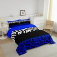 thumbnail image 3 of Erosebridal Zebra Leopard Print Bedding Queen Comforter Set, Rectangle Geometric Down Comforter, Animal Decorative, Breathable, 3 of 7