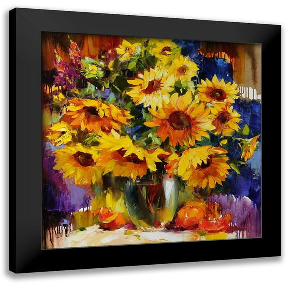 Bond 15x15 Black Modern Framed Museum Art Print Titled - Vincent Evolution