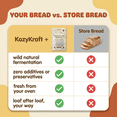 thumbnail image 2 of KozyKraft Sourdough Starter – Organic Dehydrated Wild Yeast Culture for Artisan Bread, 15g, 2 of 8
