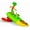 Cocoa Moe and Cruncher, variant on Surfer Dudes Legends & Surfer Pets Wave Powered Mini-Surfer, Pet and Surfboard Beach Toy - Cloud 9 Cody and Sky
