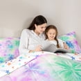 thumbnail image 4 of Erosebridal Watercolor Tie Dye 7-Piece Twin Bedding Sets,Colorful Spiral Bedding Comforter Set For Girls Teens,Reversible, 4 of 7
