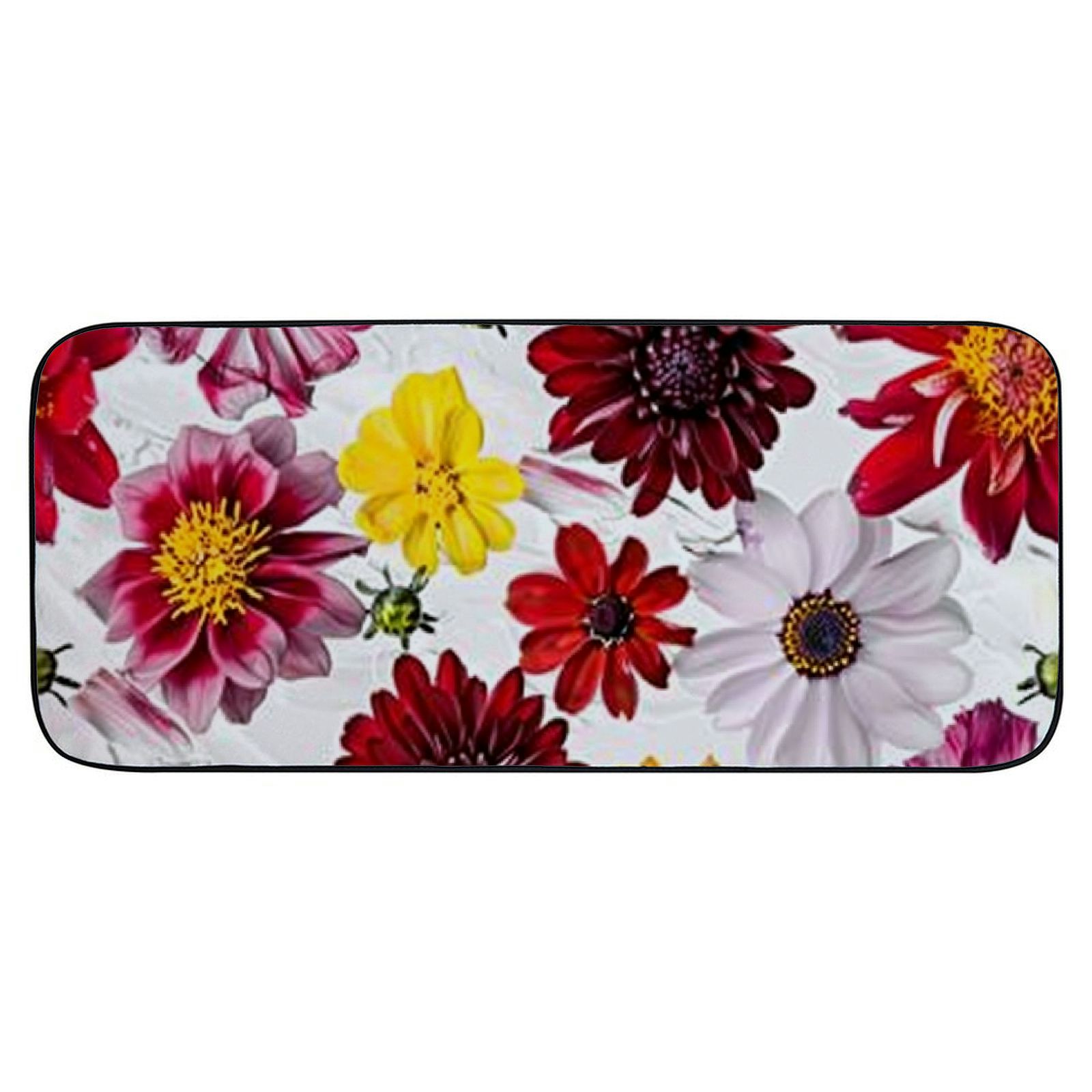 Heduofu Decorative Door Mat, Door Mat with Non-Slip Rubber Backing, Easy Cleaning, Traps Dirt, for Entry, Patio, Garage - Dahlias Autumn Dahlia Garden Dahlia Late Summer 19.68*47.24 in