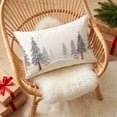 thumbnail image 4 of Christmas Tree Pillow Cover 12 x 20 Inch, Xmas Decorations, Soft Plush Faux Fur Holiday Winter Decorative Throw Pillows for Sofa Bedroom Bed Home Décor(B), 4 of 6