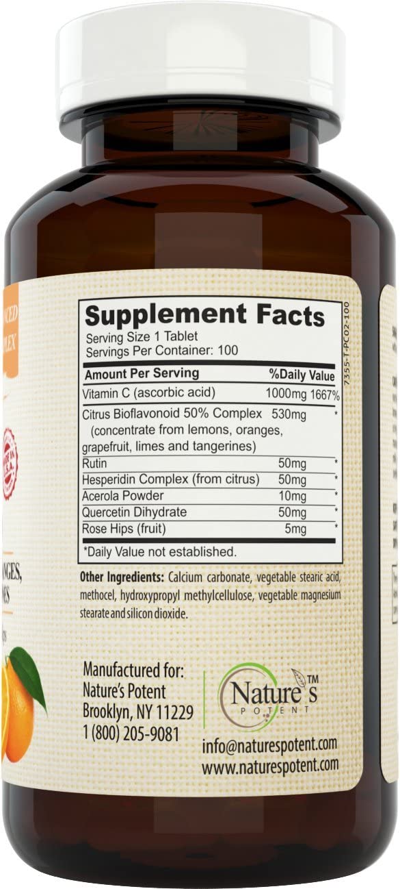Zinc 50mg And Vitamin C 1000mg Supplements 100 Tablets Each Walmart Com Walmart Com