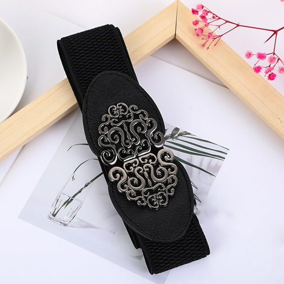 Women's Korean Style Fashion All Retro Metal Square Buckle Belt Decorative Belt Extra Wide Belt Leather Belt Men Small Belt Buckle for Men Click Pack Leather Lightweight Adjustable Mens Belt Musicians