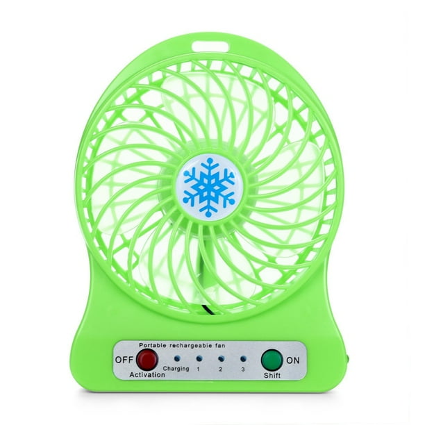 Ventilador de luz LED recargable portátil Mini escritorio USB 18650 ventilador de batería Comprar 2 barco 3