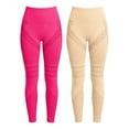 thumbnail image 4 of Mnuaqn 2 Pack Cellulite Leggings, High Waist 3D Anti Cellulite Leggings for Women, Slimming Workout Yoga Pants Hot Pink for Size L, 4 of 4