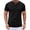 Black #02, variant on Men's Solid Henley Short Sleeve T-Shirt, Partial Button Notch Neck Casual Summer Pullover Top M