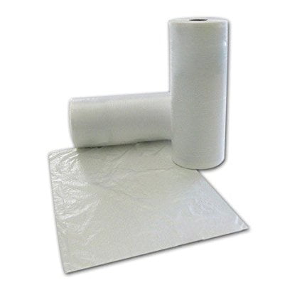 Safepro 1520 15 X 20 Folded Polyethylene Bags On A Roll Take Out Disposable Plastic Food Bread And Grocery Clear 750 Pieces Per