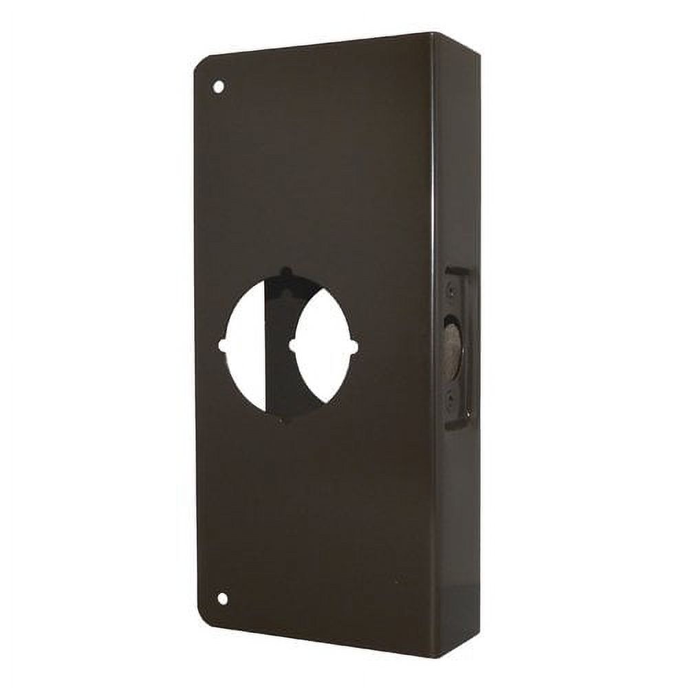 Don-Jo 4-Cw Single Hole Wrap Around Door Reinforcer - Brass