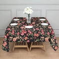 thumbnail image 3 of Pioneer Flower Floral Print Pattern Square Tablecloth,Waterproof Square Table Cover,Wipeable Spillproof Washable Table Cover for Home Kitchen Party Decor 42"X42"(107x107cm), 3 of 6