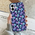 thumbnail image 6 of Compatible with Iphone 16 Case - Cute Soft Starry Sky Skull Flower Silicone Case Compatible with Iphone 16 Phone Case for Women Men, 6 of 6