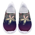 thumbnail image 5 of Tribal Polynesian Plumeria Flower Prints Flat Shoes for Women Light Slip-on Casual Loafers Summer Cool Mesh Sneakers, 5 of 9