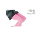 thumbnail image 2 of Sierra Socks Girls' Flat Knit Combed Cotton Tight G12498 (Pink, M (7-9 yrs)), 2 of 5