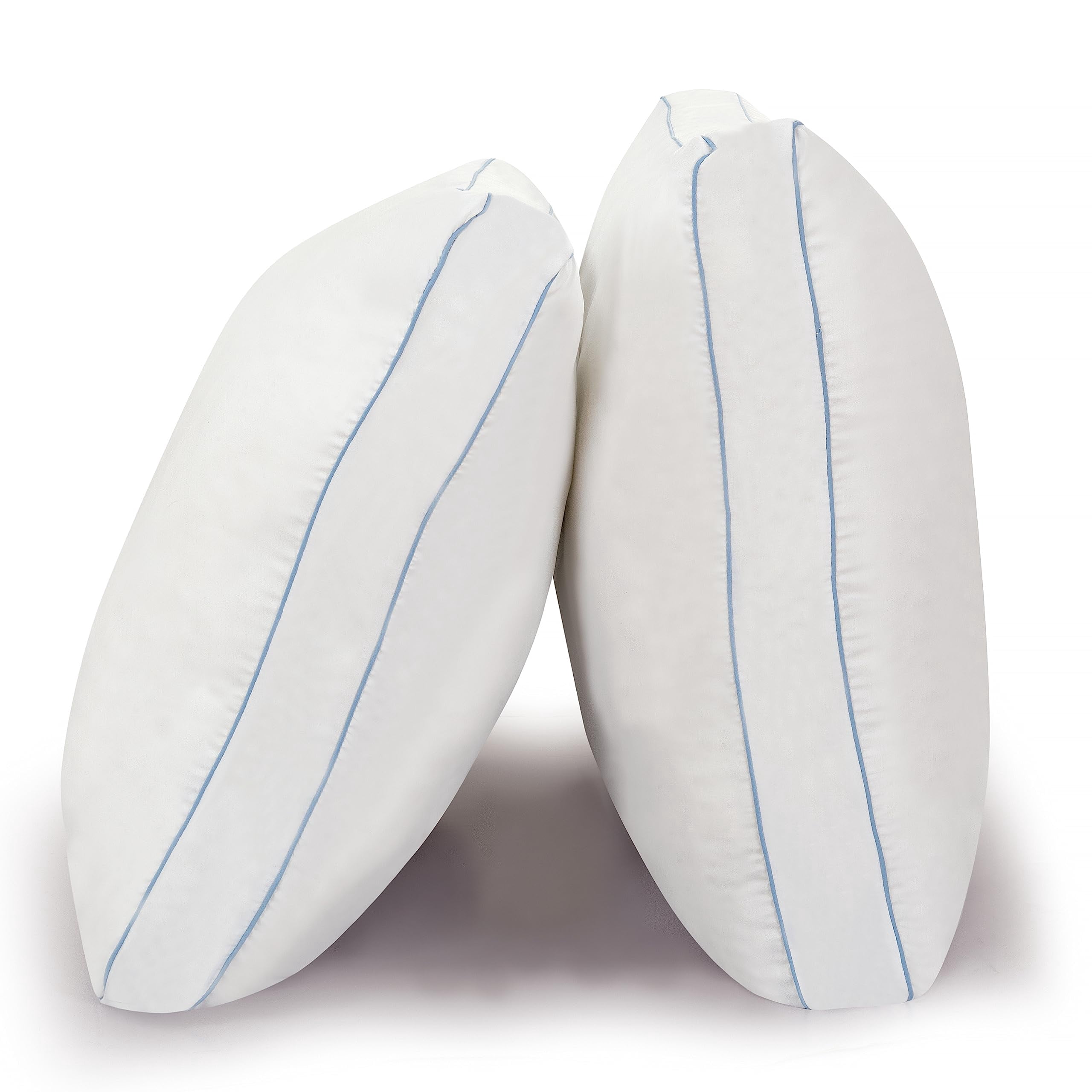 ROYALE LINENS Pillows Standard Size Set of 2 - Bed Pillows for Sleeping - Cooling Pillow for Back, Stomach & Side Sleepers - Down Alternative Standard Pillow - Hotel Quality - (20x26 Inche,Pack of 2)