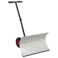 thumbnail image 4 of vidaXL 29” Heavy Duty Wheeled Snow Shovel, Adjustable Push Bar & Blade Angles, Non-Slip Handle, 4 of 13