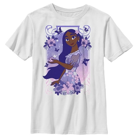 Boy s Encanto Isabela Pretty in Purple Graphic Tee White Large