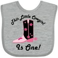 thumbnail image 3 of Inktastic 1st Birthday Cowgirl is One Girls Baby Bib, 3 of 4