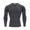 1-Grey, variant on Men's Compression Long Sleeve Shirt, Athletic Base Layer for Running Workout, Undershirt Sport Quick Dry Tops