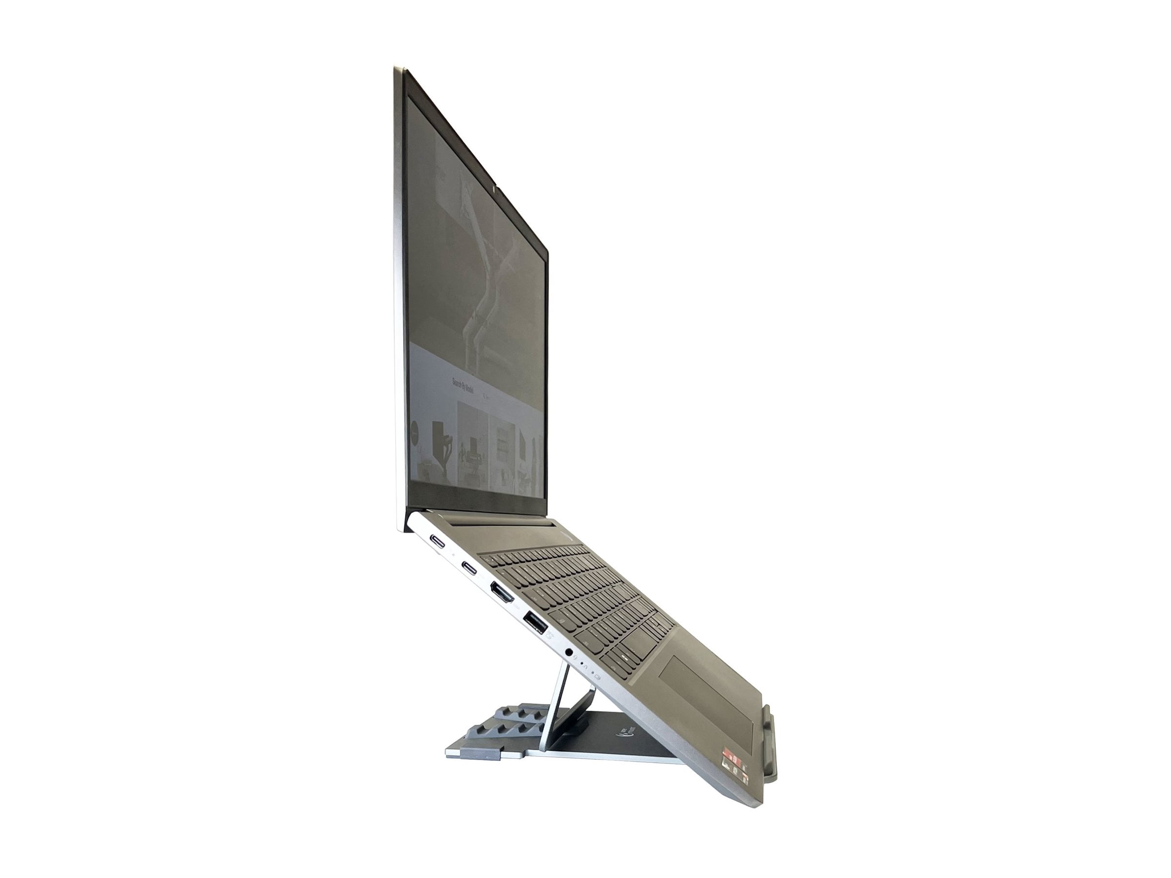 Amer Mounts Foldable Laptop Tablet Stand (Silver)
