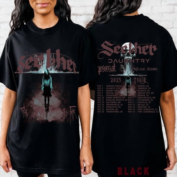 Seether Tour Shirt 2025, The Surface So Far Album Tee, Ivory Rock Concert T-Shirt