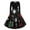 Black, variant on Lorytime Christmas Midi a Line Dresses for Women Snowflakes Crew Neck Elegant Dress Long Sleeve Party Dresses with Belt