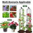 thumbnail image 4 of Garden Trellis Lalahoni, 170 cm de alto, obelisco de metal negro, 4 of 8