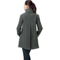 thumbnail image 5 of Momo Maternity Outerwear Women's Jessie Wool Pleated Swing Coat Pregnancy Winter Jacket, 5 of 5