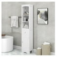 Tall Bathroom Storage with Doors, Drawer and Shelves, Storage