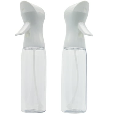 Mainstays Plastic Personal Clear and White Mister Spray Bottle, 2-Pack