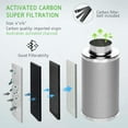 thumbnail image 5 of VIVOSUN 4 In Air Carbon Filter Odor Control,Reversible Flange 4"x14"for Inline Fan,Tent, 5 of 6