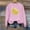 Pink Sweatshirt for Winter, variant on XPMWRP Women's Oversized Football Printed Hoodies Sweatshirt Long Sleeve Casual Crew Neck Pullover Tops Loose Winter Warm Sweatshirt Black L