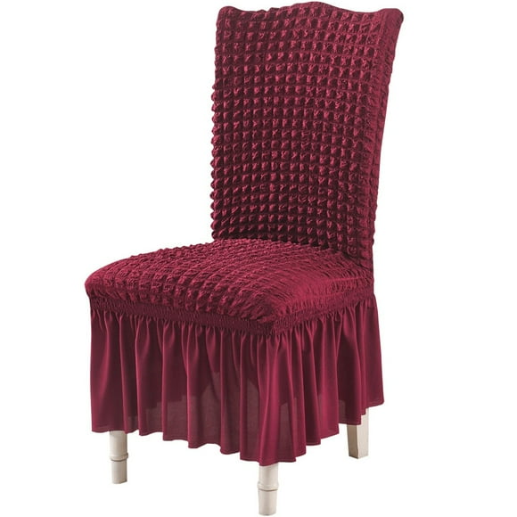 Apmemiss Housses de Chaise en Liquidation Classiques de Couleur Unie, Protège-Housses de Chaise Amovibles Extensibles Élastiques, Housses de Siège pour Fête de Noël, Cuisine, Maison, Hôtel, Bureau, Restaurant, Décoration