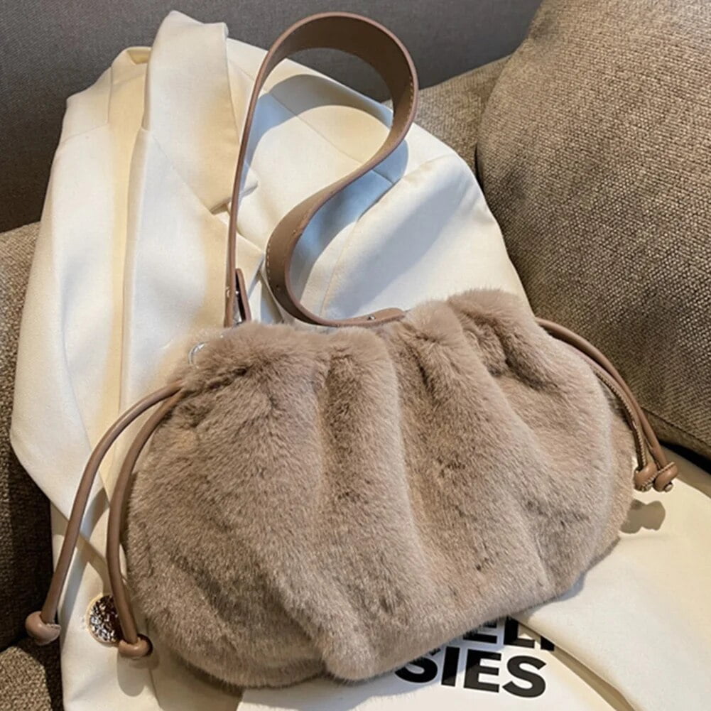 Fluffy shoulder bag sale