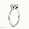 thumbnail image 2 of Golden Jewel 1.8 Ct Cushion Cut Moissanite Halo Engagement Ring - Moissanite- 14K White Gold Plated- Prong Setting- Wedding Ring for Women- Ideal Gift for Anniversaries & Weddings, 2 of 3