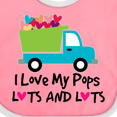 thumbnail image 4 of Inktastic I Love My Pops Boys or Girls Baby Bib, 4 of 4