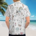 thumbnail image 6 of High Quality Hawaiian Shirts for Men Short Sleeve Aloha Beach Shirt Floral Summer Casual Button Down Shirts Blouses LFGM2A, 6 of 7