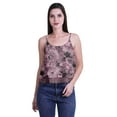 thumbnail image 4 of Moomaya Printed Womens Spaghetti Strap Crop Top Cami Summer Tops, 4 of 6